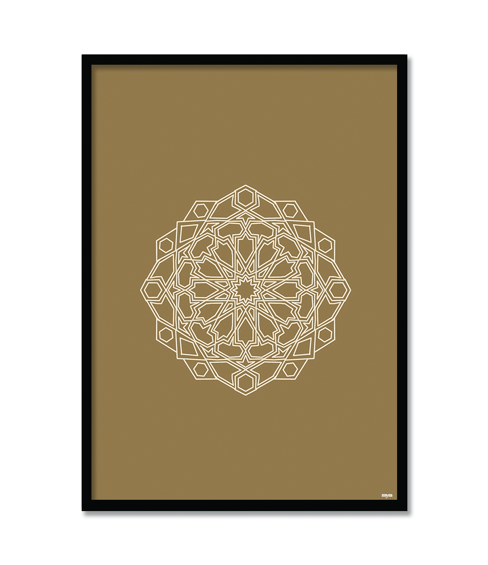 Islamic Flower Brown